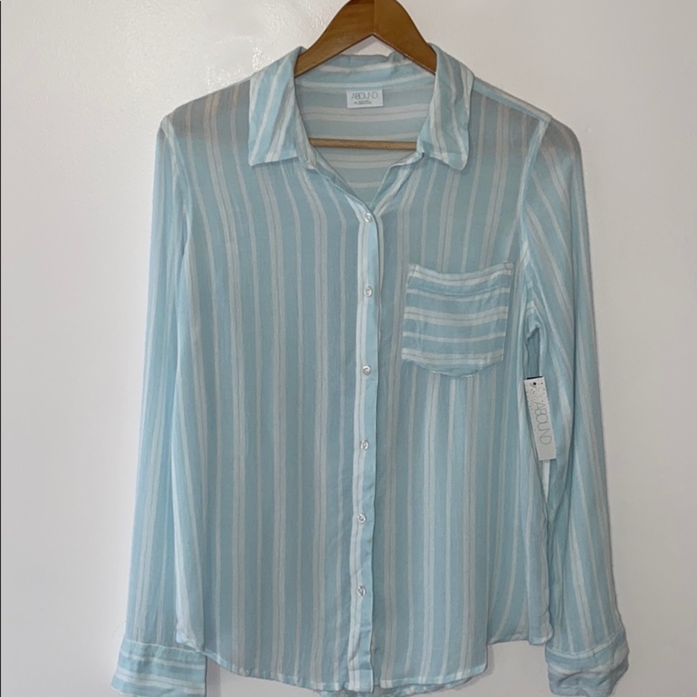 Abound Weekend Tie Front Shirt